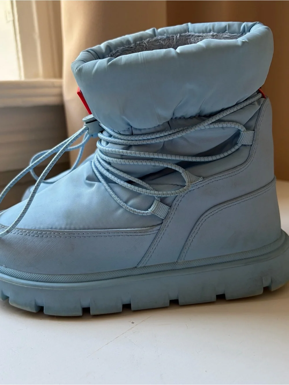 Hunter Kids' Cozy Insulated Waterproof Light Blue Winter Boots Size Youth 13